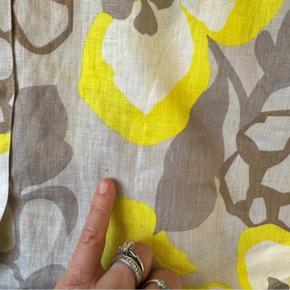 Vintage Elliott Lauren 100% Linen Top Medium - Picture 3 of 11